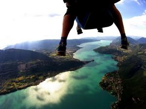 Paragliding discovering flight Annecy